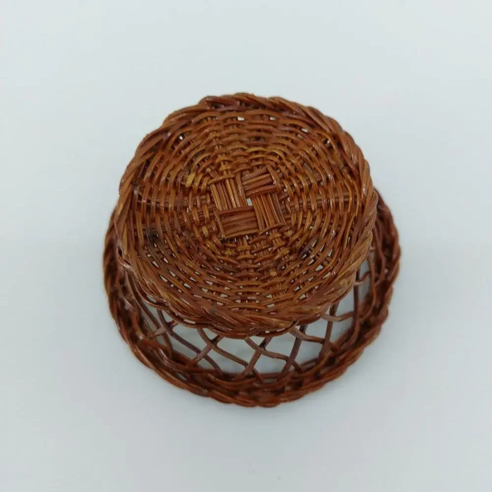 Extra Mini Weaved Basket Style Woven Wicker Small Basket 3.5
